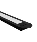 PERFIL RECTANGULAR LED STUDIO EMBUTIDO NEGRO IP20 22X6X2000MM