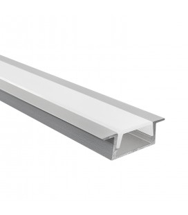 PERFIL RECTANGULAR EMBUTIDO ALUMINIO IP20 2 METROS LINEALES