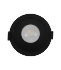 DOWNLIGHT LED STUDIO NEGRO 10W TRI COLOR 3000K-4500K-6500K DIMEABLE 800LM 60º 220V IP20