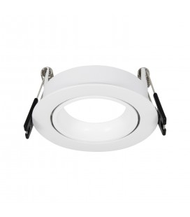 PORTA MÓDULO LED STUDIO PLANO BLANCO IP20 PARA GU10 / Ø80X35MM