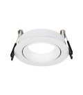 PORTA MÓDULO LED STUDIO PLANO BLANCO IP20 PARA GU10 / Ø80X35MM