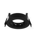 PORTA MÓDULO LED STUDIO PLANO NEGRO IP20 PARA GU10 / Ø80X35MM