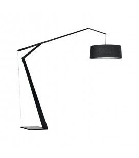 (X)LAMPARA DE PIE LED STUDIO DOMINO (SIN AMPOLLETA E27) NEGRO