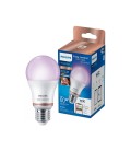 AMPOLLETA E27 WIZ INTELIGENTE 8W (EQUIV. 60W) LUZ CÁLIDA A FRÍA Y RGB BLANCO