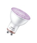 AMPOLLETA GU10 WIZ INTELIGENTE 4,7W (EQUIV. 50W) LUZ CÁLIDA A FRÍA Y RGB BLANCO