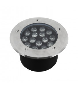 EMBUTIDO A PISO LED STUDIO REDONDO GRIS 15W 3000K 85-265V IP67 / Ø180X93MM