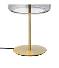 LÁMPARA DE MESA GLASS 12W 3000K ORO ARENA + AHUMADO 220V Ф260