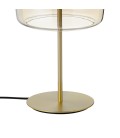 LÁMPARA DE MESA GLASS 12W 3000K ORO ARENA + AMBAR 220V Ф260 MM 50-55 LM