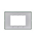 PLACA VIMAR PLANA TECNOPOLÍMERO 3 MÓDULOS REFLEX ESMERALDA (14653.47) / 120X80MM