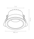 DOWNLINGHT LED STUDIO DIMEABLE TRIAC 20° 9W BLANCO CÁLIDO IP65