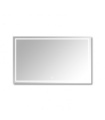 ESPEJO LED STUDIO RECTANGULAR HORIZONTAL RETROILUMINADO 150W CCT BOTÓN TOUCH 150X90CM