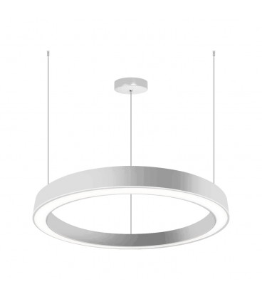 LÁMPARA COLGANTE LED STUDIO TEL AVIV CIRCULAR 38W LUZ CÁLIDA ARO Ø60 BLANCA