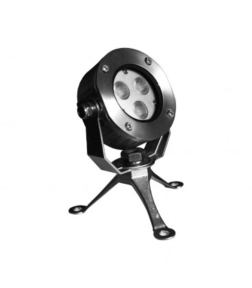 FOCO AQUA SUMERGIBLE LED STUDIO 6W LUZ CÁLIDA 24V IP68 ALUMINIO