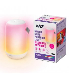 LÁMPARA MÓVIL PORTATIL WIFI RECARGABLE WIZ 13.5W RGB LUZ CÁLIDA A LUZ FRÍA