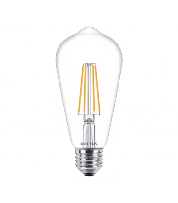 AMPOLLETA FILAMENTO PHILIPS ST64 E27 7-60W LUZ CÁLIDA