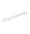 LINEAL LED ALUMINIO 24P 3000K 24W IP65