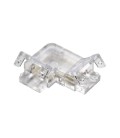 CONECTOR REMOVIBLE L 90° LED STUDIO TIPO CLIP PARA CINTA TRANSPARENTE 8MM