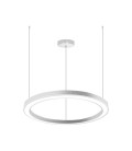 LÁMPARA COLGANTE LED STUDIO TEL AVIV CIRCULAR 25W LUZ CÁLIDA ARO Ø40 BLANCA