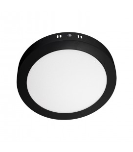 PLAFÓN LED STUDIO ALUM REDONDO 22W LUZ NEUTRA NEGRO