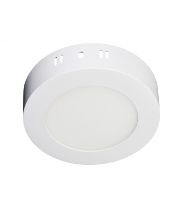 PLAFÓN LED STUDIO ALUM REDONDO 6W LUZ CÁLIDA BLANCO