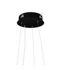 KIT DE PIOLAS LED STUDIO 1,5 MTS PARA SUSPENDER PLAFÓN DELI REDONDO NEGRO