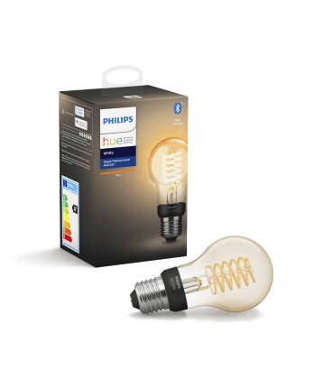 AMPOLLETA FILAMENTO PHILIPS HUE XW FIL E27 A60 7W LUZ CÁLIDA ÁMBAR (929002240901)