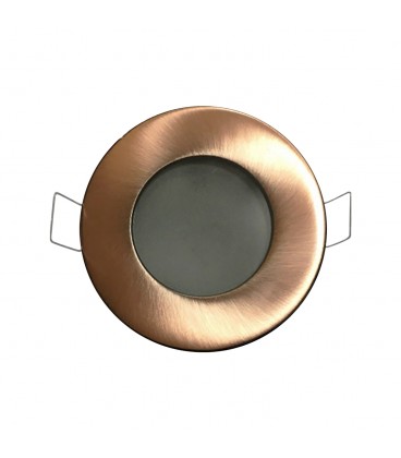 PORTA GU10 LED STUDIO REDONDO IP44 (SIN AMPOLLETA) BRONCE