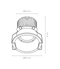 DOWNLIGHT EMBUTIDO LED STUDIO RETRAÍDO 5W LUZ CÁLIDA BLANCO