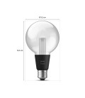 AMPOLLETA INTELIGENTE E27 PHILIPS HUE GLOBO G95 6.8W LUZ CÁLIDA A LUZ FRÍA Y RGB