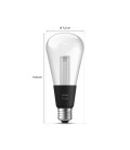 AMPOLLETA INTELIGENTE E27 PHILIPS HUE EDISON ST72 6.8W LUZ CÁLIDA A LUZ FRÍA Y RGB