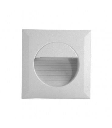 Embutido a Muro Cuadrado Mini 1.2w 6 leds 2700k