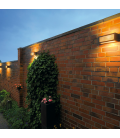 APLIQUE MURO CON LINEAS COLOR LADRILLO , 18W , 3000K, IP54, 405LM