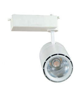 Foco Led Riel 20w Blanco Mate 5500k