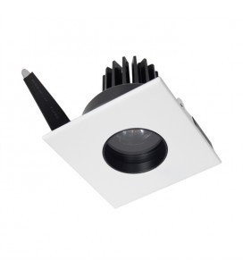 DOWNLIGHT CUADRADO 10W BLANCO RETRAIDO IP44 COB 3000K 24º 90 X 90 X 84