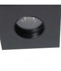 DOWNLIGHT CUADRADO 10W NEGRO RETRAIDO IP44 COB 3000K 24º 90 X 90 X 84