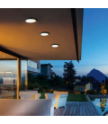 APLIQUÉ CIELO/MURO NEGRO CIRCULAR EXTERIOR IP65 24W 3200K AC85-265V