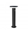 BOLLARD AQUES 10W 3000K SOLAR CON SENSOR DE MOVIMIENTO 3 MODOS. GRIS OSCURO. 54CM ALTO. IP44