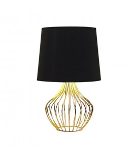 Lámpara De Mesa Ideal Lux Color Oro Negro