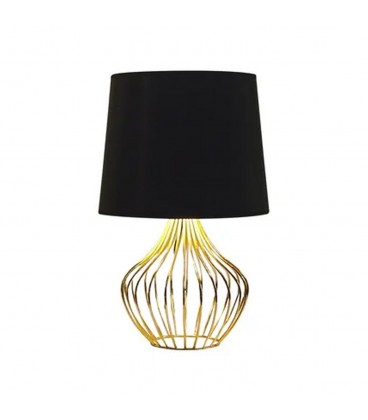 Lámpara De Mesa Ideal Lux Color Oro Negro