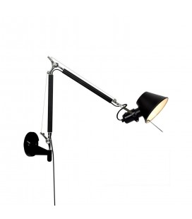 LÁMPARA MURO LED STUDIO GALILEO NEGRO MATE 220V IP20 PARA E27 / 360X360MM