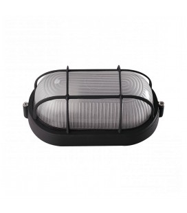 APLIQUÉ TORTUGA LED STUDIO OVALADO REJILLA NEGRO 220V IP54 PARA E27