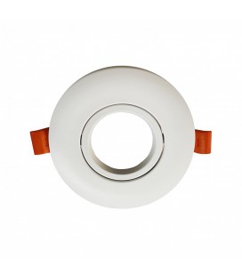 PORTA MÓDULO LED STUDIO BLANCO IP20 PARA GU10 / Ø105X20MM