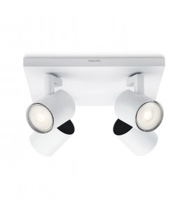 APLIQUÉ CIELO PHILIPS NEIRO SPOT CUADRUPLE GU10 BLANCO IP20 NO INCLUYE AMPOLLETA