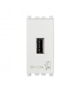 UNIDAD ALIMENTACION USB VIMAR 5V 1,5A 1M BLANCO (19292.B)