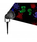 PROYECTOR LÁSER LED STUDIO NAVIDAD MOVIBLE CON ESTACA